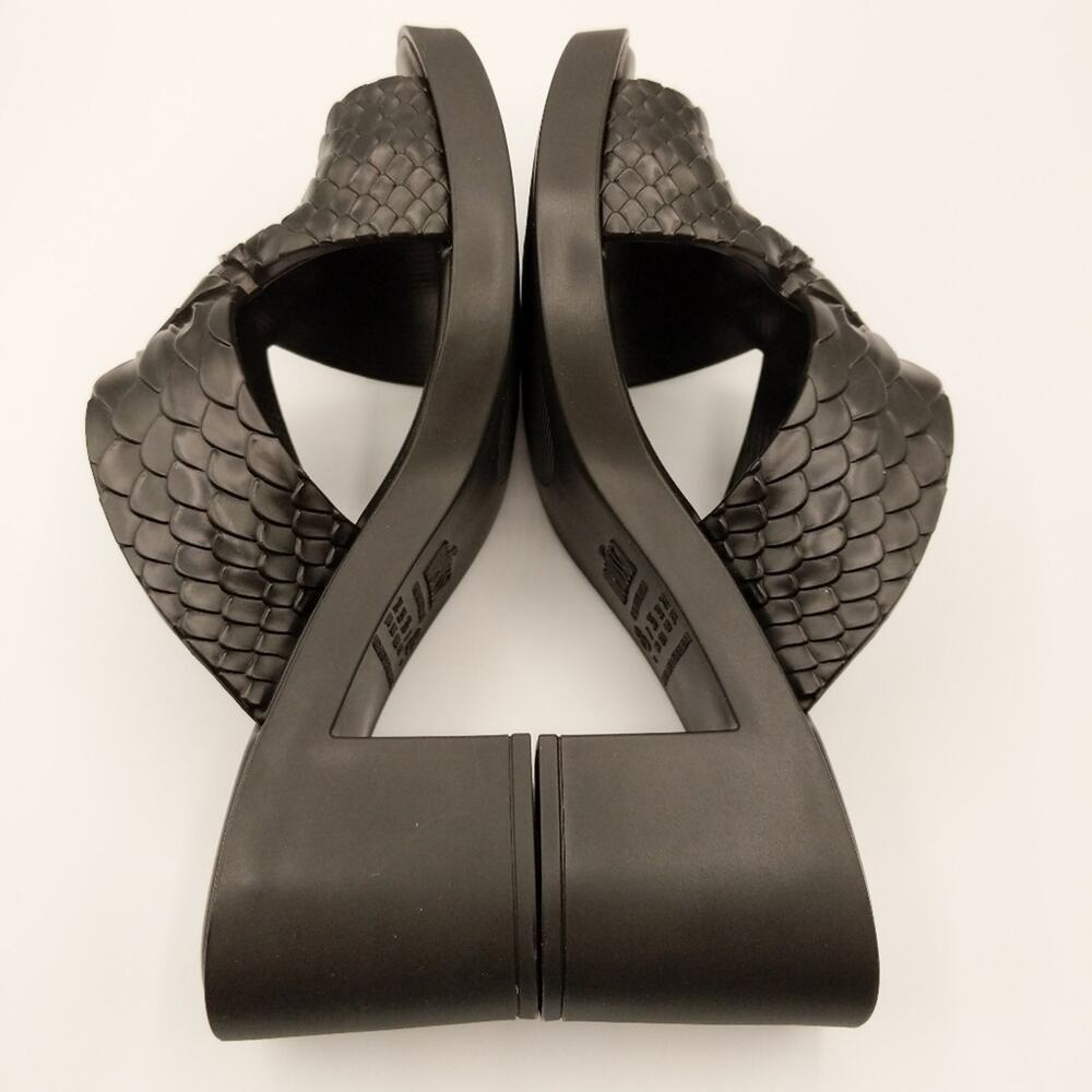 Baja East X Melissa Python Heel Open Toe Crisscro… - image 3